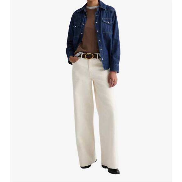 TWP Denim - NEW TWP tiny dancer wide leg jeans in natural